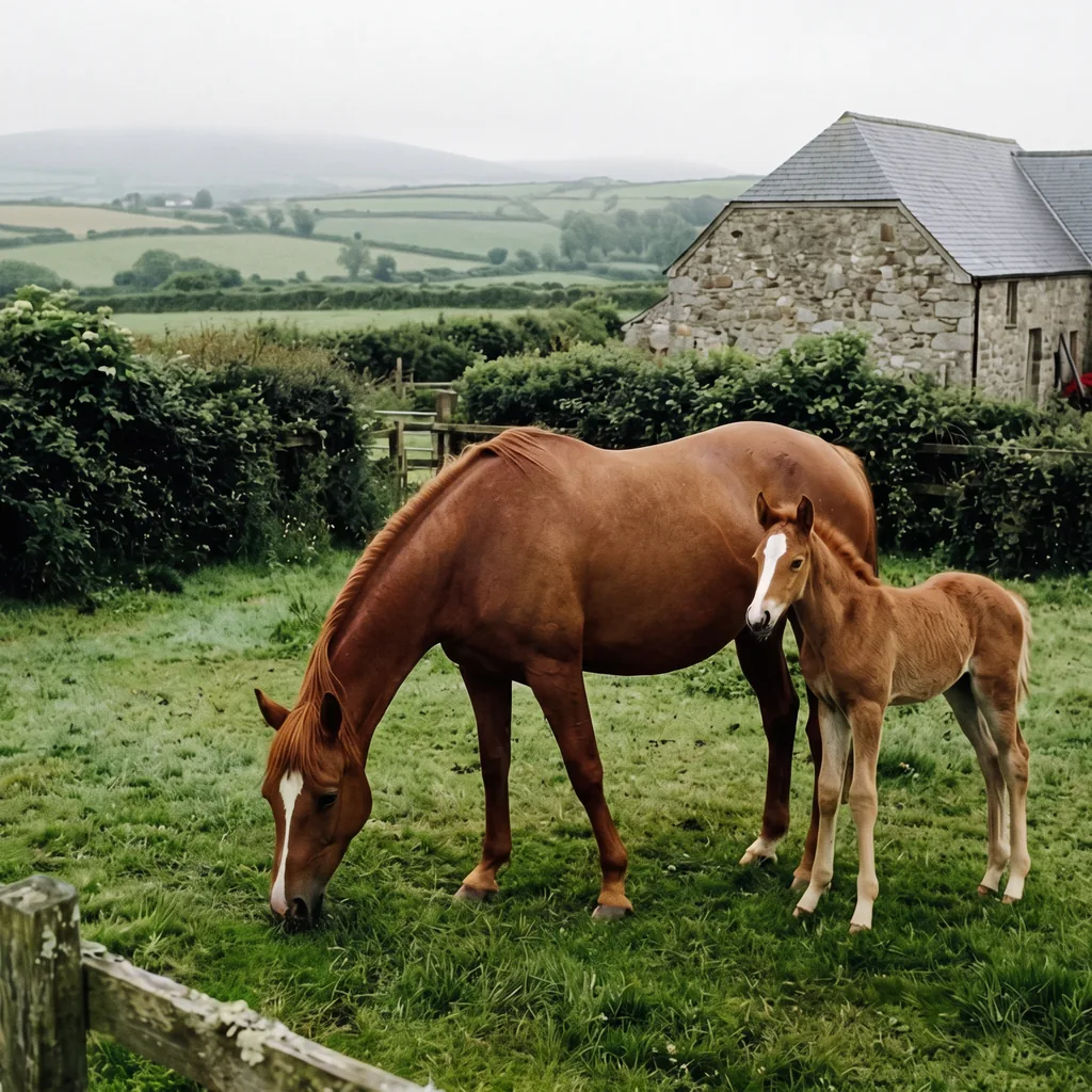 Élevage de chevaux au Feel'icorn, Cours-de-Pile